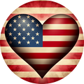 034 Patriotic Sign, Wreath Center, Wreath Attachment