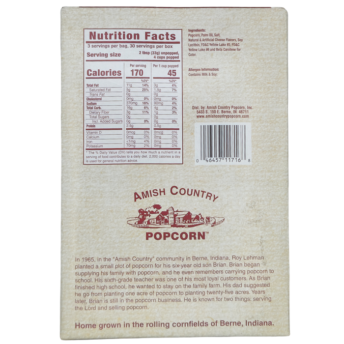 10pk Microwave Cheddar Popcorn