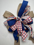 #1111 Patriotic Bow, Lantern Bow, Wreath Bow