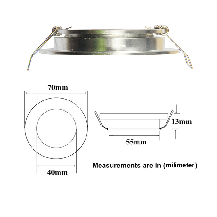 12V LED Puck Light RV Boat Led Recessed Ceiling Light 4 Pieces - Super Slim Full Aluminum