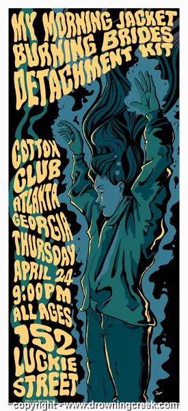 2003 My Morning Jacket Silkscreen Concert Poster - Jason Cooper