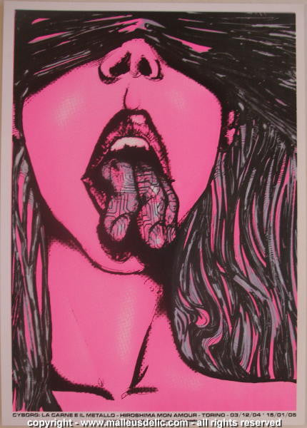 2004 Curfew Silkscreen Concert Poster by Malleus