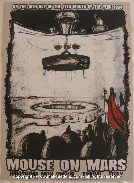 2004 Mouse on Mars Silkscreen Concert Poster by Malleus