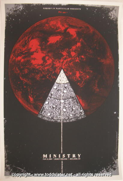 2006 Ministry Silkscreen Concert Poster by Rob Jones & Slater