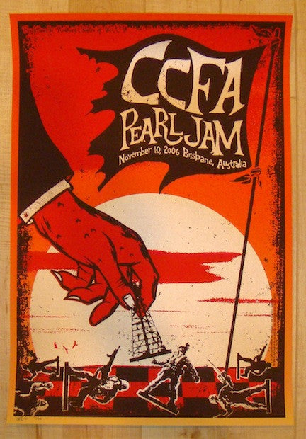 2006 Pearl Jam CCFA Silkscreen Concert Poster by Todd Slater