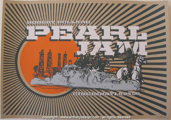 2006 Pearl Jam - Cincinnati Concert Poster by Brad Klausen AP