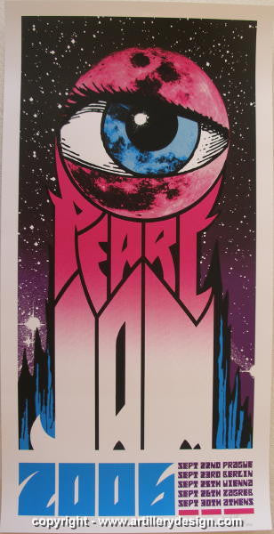 2006 Pearl Jam - Europe Concert Poster by Brad Klausen