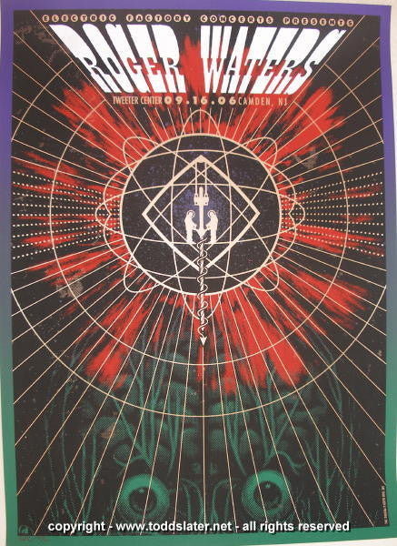 2006 Roger Waters - Silkscreen Concert Poster by Todd Slater