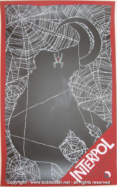 2007 Interpol Silkscreen Concert Poster by Todd Slater