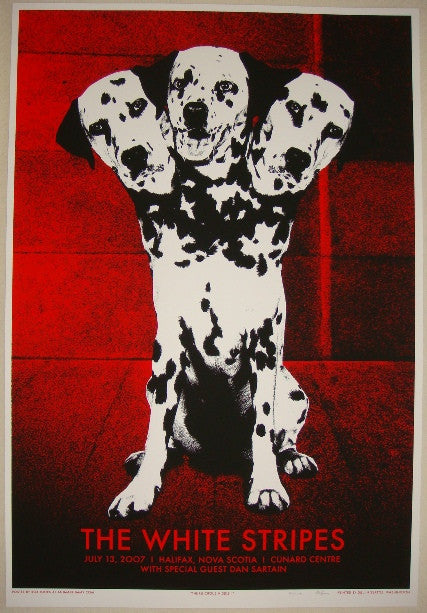 2007 The White Stripes - Halifax Concert Poster by Rob Jones