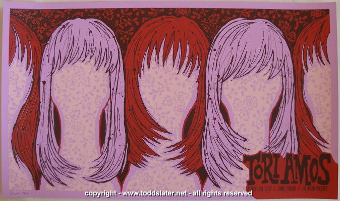 2007 Tori Amos Silkscreen Concert Poster by Todd Slater