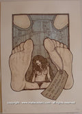 2007 Wolf Eyes Silkscreen Concert Poster by Malleus