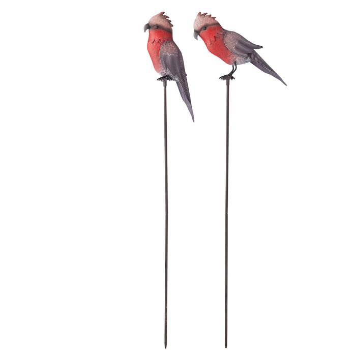 2PC METAL GALAHS ON STAKE