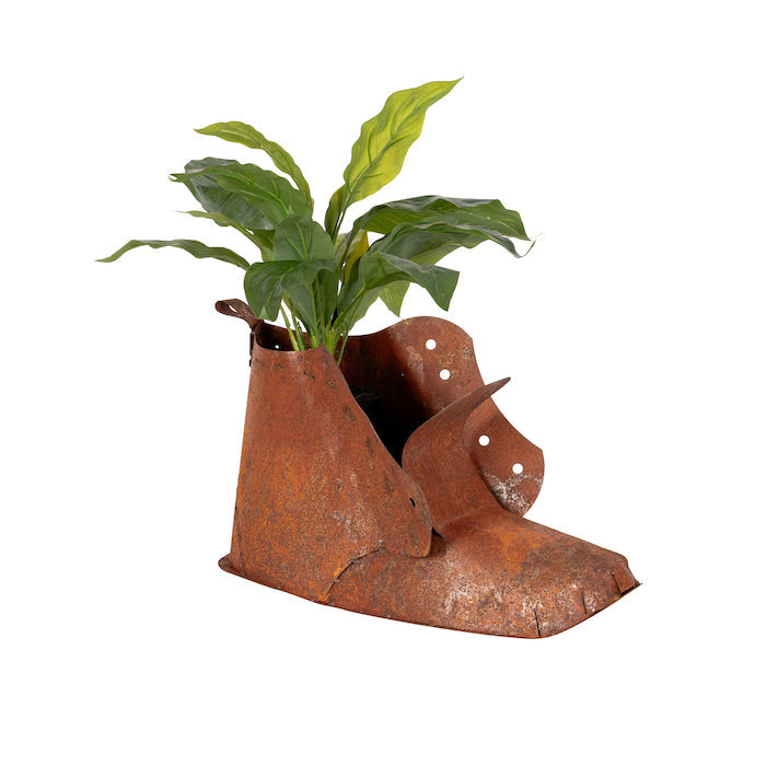2PC RUSTY LARGE BOOT PLANTERS