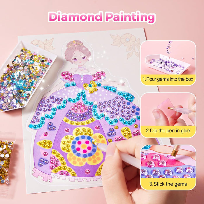 4 in 1 Princess Art Craft Kits