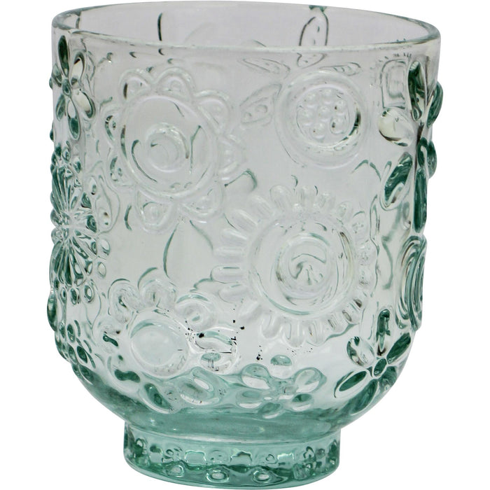 4PC SET GARDEN MINT GLASS TUMBLERS