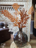 6PC RUSTY AUSTRALIAN FLOWER STAKE SET