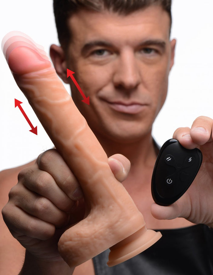 7X Thrusting & Vibrating Realistic Dildo