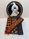 #891 Halloween Ghost Sign and Ribbon Bundle