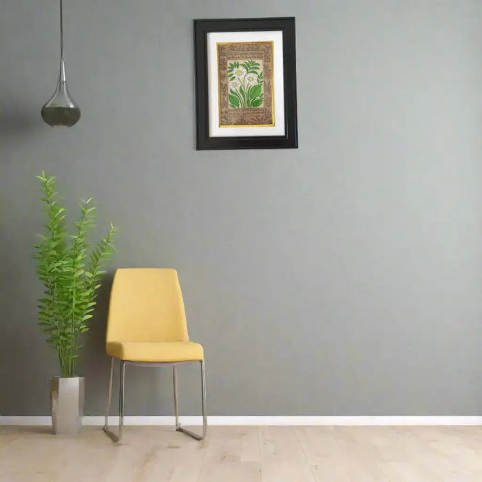 A Botanical Study in Miniature - The White-Flowered Plant   Paintings