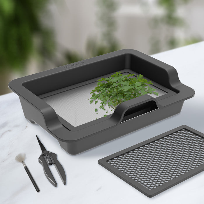 AC Infinity Large Trim Tray System: 3-Tray & 2-Screen Kit with Ergonomic Design and Stainless Steel Pruning Sheers