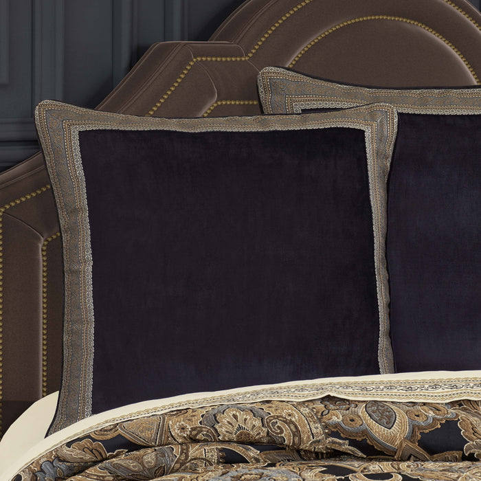 Amara Indigo Euro Sham - Final Sale Euro Sham By US Office - Latest Bedding