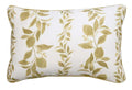 AMARI LINEN LUMBAR CUSHION 40 X 60CM - AMBER & OFF WHITE