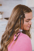 Andi Double Satin Long Bows 2-pack Clip