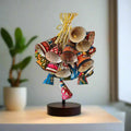 Artisan-Crafted Leather Tholu Bommalata Chandelier   Paintings