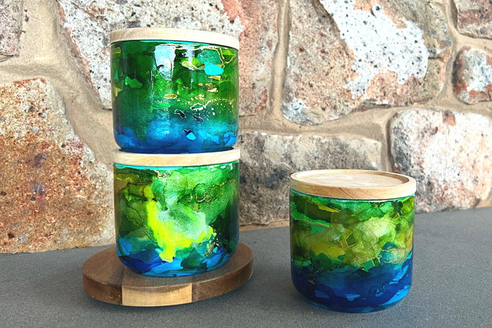 ARTISAN DESIGNED - COMO DI LAGO CANISTERS (2 sizes available)
