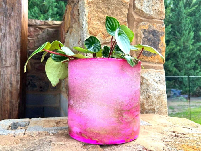 ARTISAN DESIGNED - COSMIC BLUSH PLANTER - LARGE