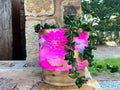ARTISAN DESIGNED - MIDNIGHT PINK PLANTER TIMBER BASE