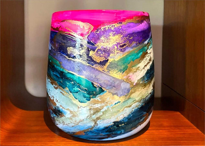 ARTISAN DESIGNED - SHERBERT LAGOON CURVED PLANTER - LARGE