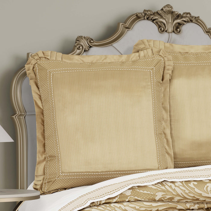 Aurelia Gold Euro Sham Euro Sham By J. Queen New York