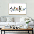 AUSSIE BIRD FRIENDS ON CANVAS FRAMED WALL DECOR