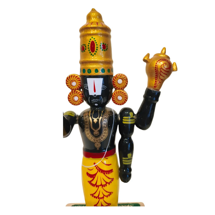 Authentic Etikoppaka Balaji - Lacquer-ware Divine Figurine   Etikoppaka Lacquerware