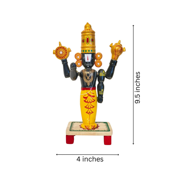 Authentic Etikoppaka Balaji - Lacquer-ware Divine Figurine   Etikoppaka Lacquerware