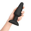 B-Vibe™ B-Vibe Rimming Plug XL with Remote - Rotating Beads & Vibration Black