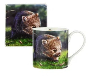 BABIES OF THE BUSH - WOMBAT - MUG & COASTER