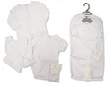 Baby 5 Pcs Gift Set in Mesh Bag - Plain White (Newborn) Gp-25-1046