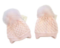 Baby Girls Pom-Pom Hat with Cotton Lining (0-18 Months) Bw-0503-0325p
