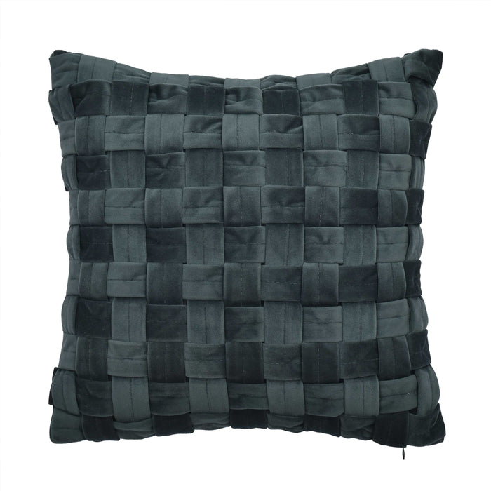 Baja Teal Square Decorative Throw Pillow 17" x 17" Throw Pillows By J. Queen New York