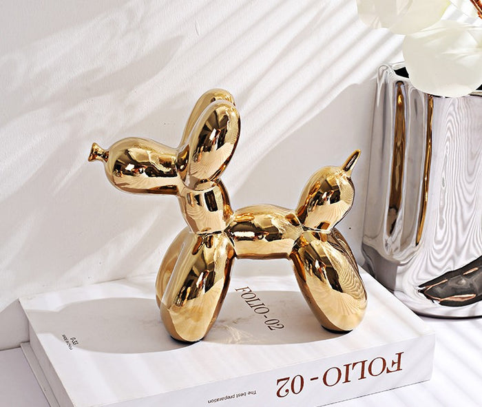 BALLOON DOG ORANAMENT - LARGE - GOLD