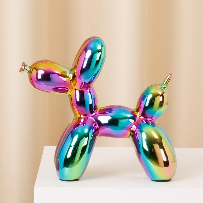 BALLOON DOG ORANAMENT - LARGE - RAINBOW