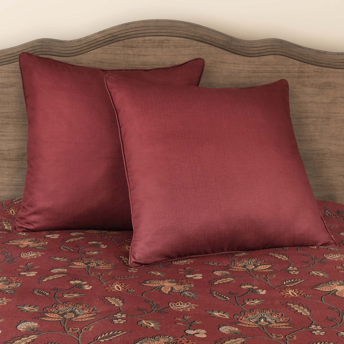 Bari Red Euro Sham Euro Sham By J. Queen New York