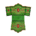 BB 3066 - Shopping Bag - Christmas Green & Gold with Red Jewels