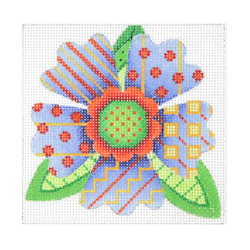 BB 3087 - Patterned Florals - Single Blue
