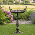 BIRD FRIENDS - CAST IRON BIRD BATH / FEEDER