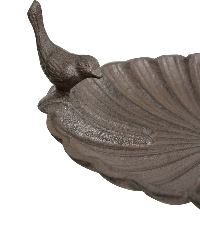 BIRD FRIENDS - CAST IRON BIRD BATH / FEEDER