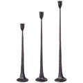 Black Iron Candlesticks (set of 3)